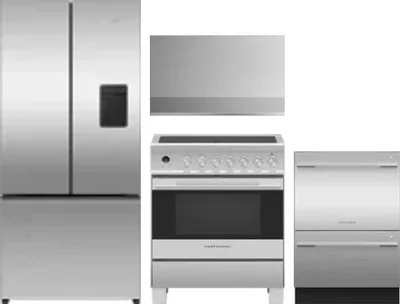 4 Piece Package Includes Refrigerator, Range, Hood And Dishwasher